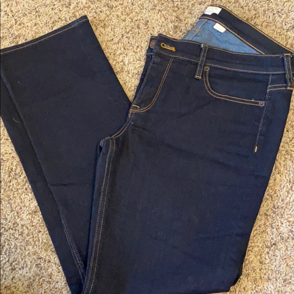 JCrew straight leg dark wash
